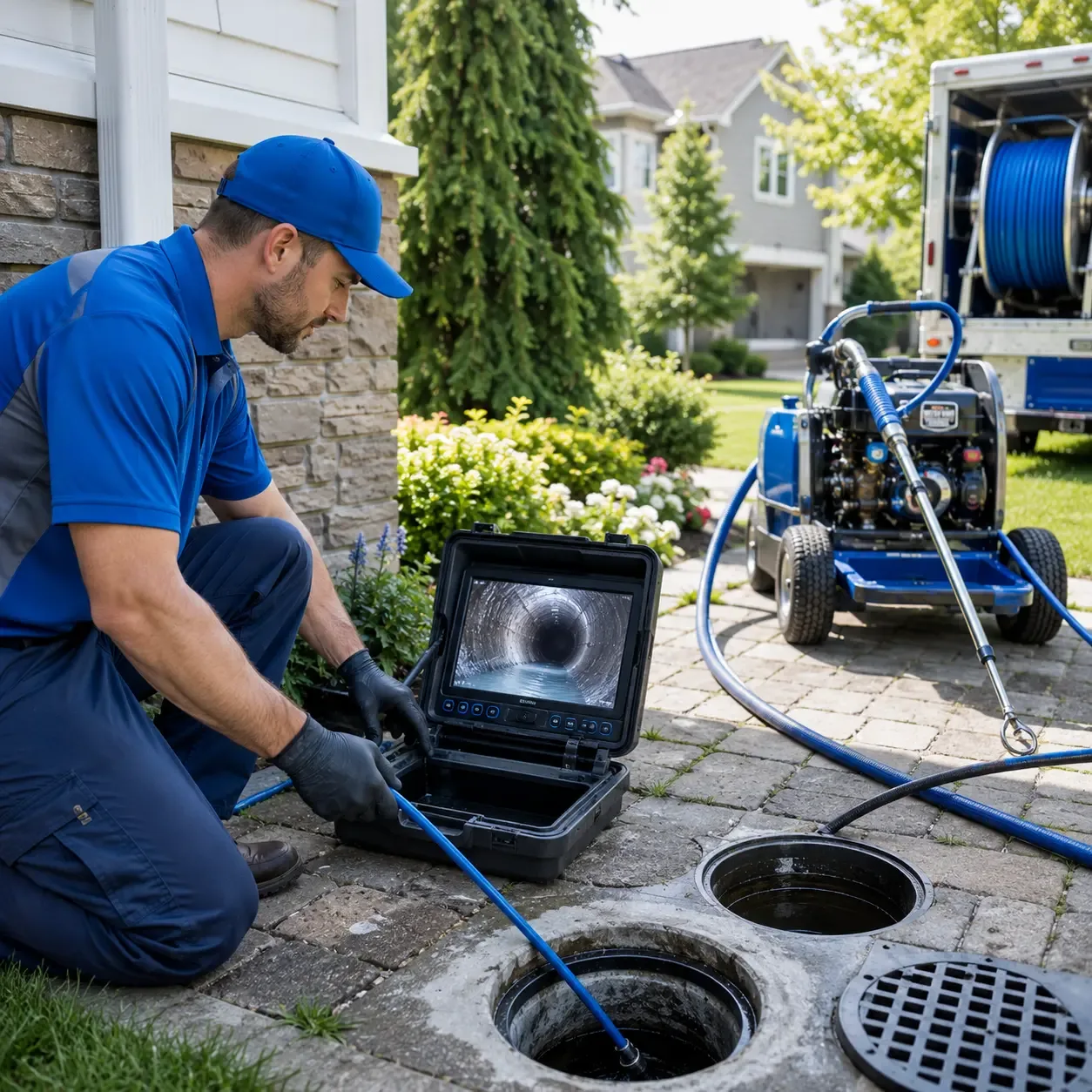Outdoor drain cleaning professionals serving Bolton, CT