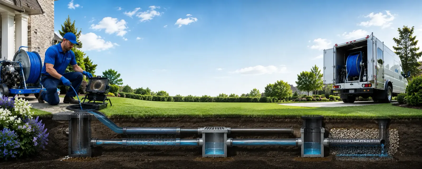Outdoor drain cleaning information for Bolton, CT